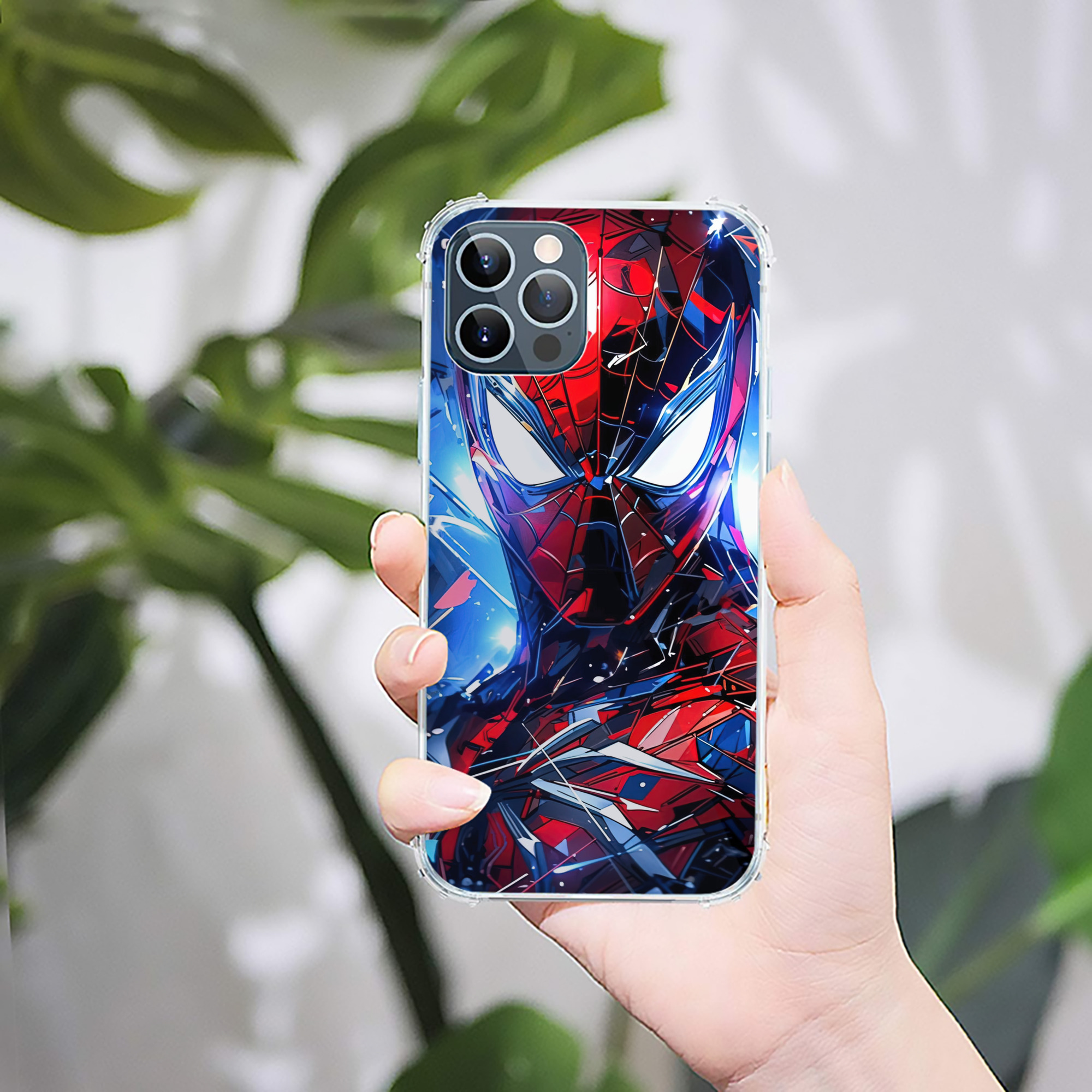 （画像用） Spider Man スパイダーマン 【iPhone 12シリーズ対応】透明スマホケース（クリアソフトケース）